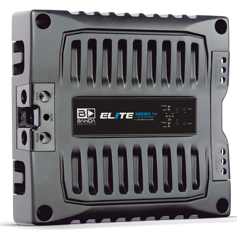 Banda 1200 Watt 2-Ohm 4-Channel ELITE Line Full Range Brazilian Amplifier