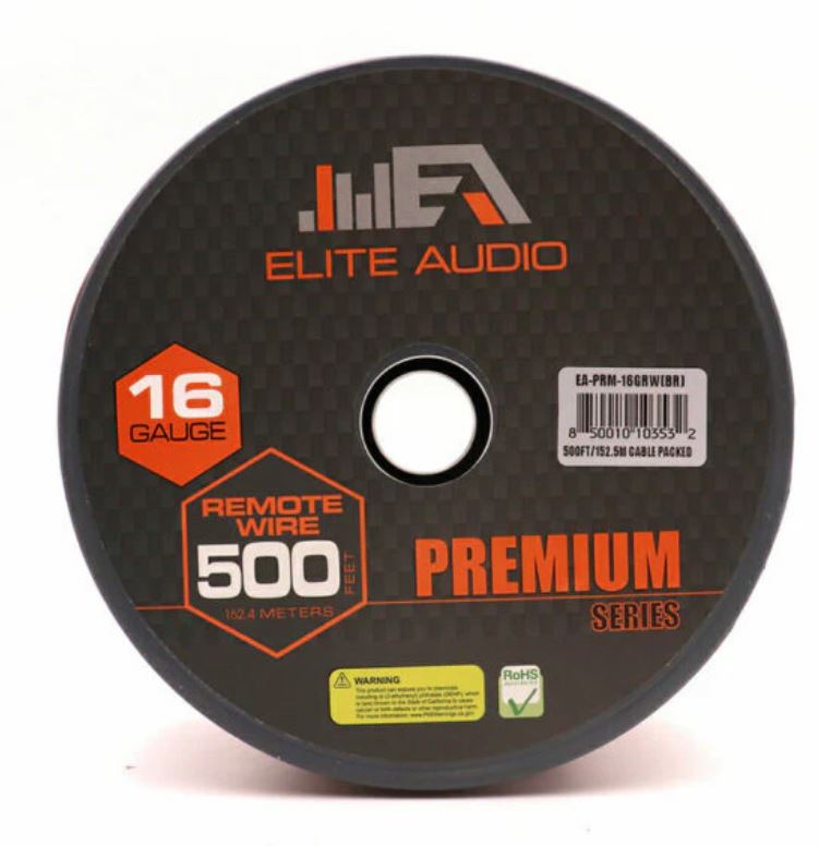 Elite Audio EA-PRM-16GRW(RD) CCA 16 Gauge Remote Wire 500ft | Elite Audio