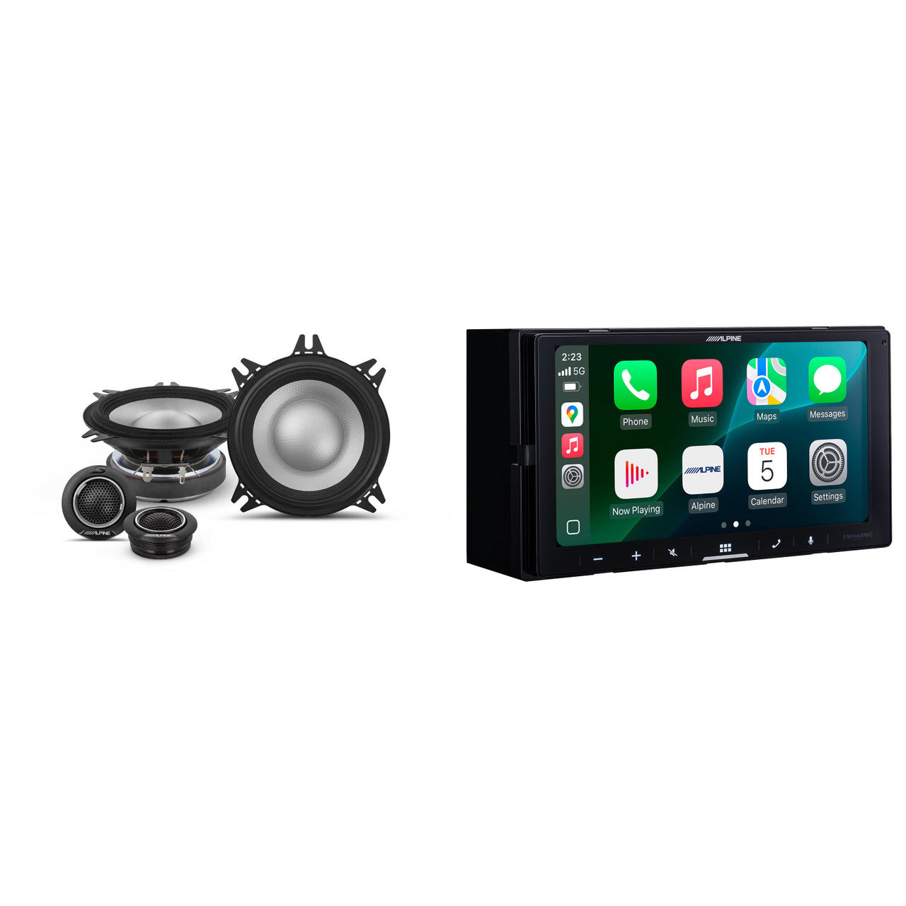 Alpine iLX-W770 Digital Multimedia Receiver & 1 Pair Alpine S2-S40C Type S 4