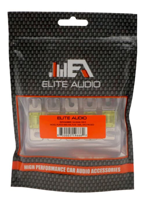 Elite Audio EA-MANL100-5 Nickel Plated Mini ANL Fuse | Elite Audio