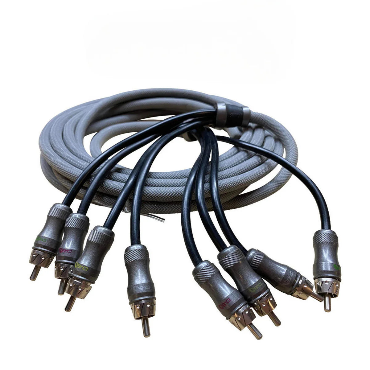 DOWN4SOUND 16 FT 4-CHANNEL TWISTED PAIR RCA INTERCONNECT CABLE