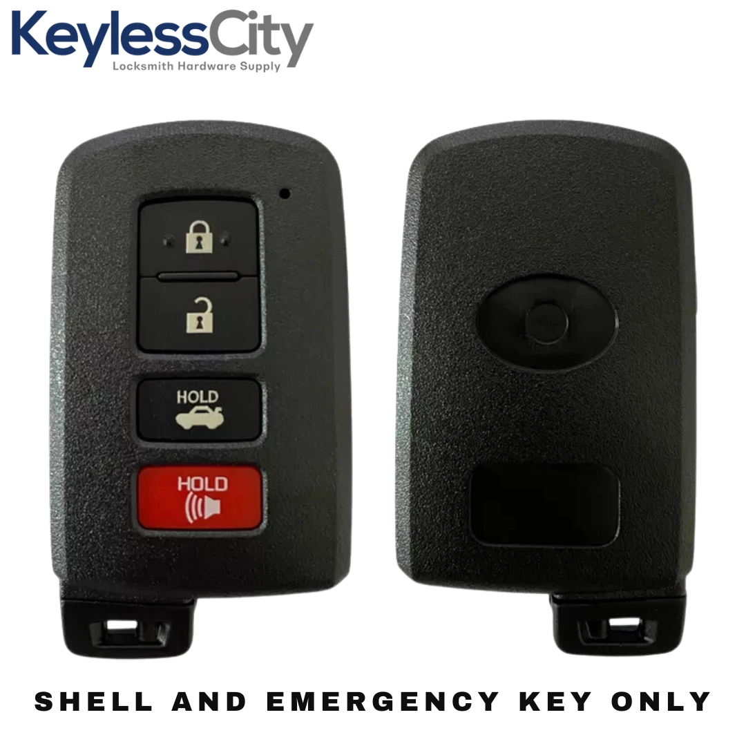 2012-2019 Toyota / 4-Button Smart Key SHELL / HYQ14FBA (AFTERMARKET)