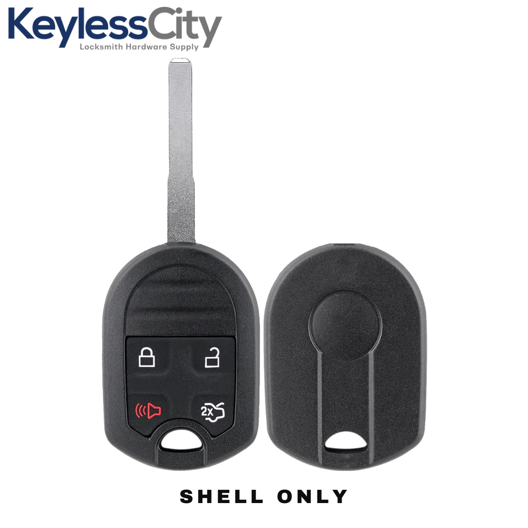 2012-2018 Ford / 4-Button Remote Head Key Shell / HU101 / OUCD6000022 CWTWB1U793