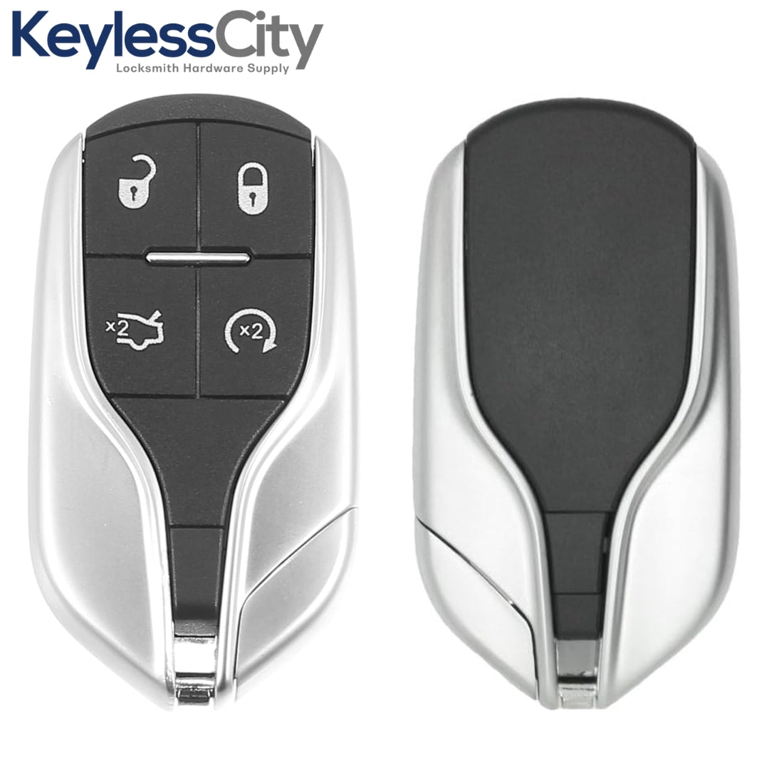 2014-2016 Maserati Ghibli / Quattroporte / 4-Button Smart Key w/ Remote Start / PN: 5923336 / M3N-7393490 (AFTERMARKET)
