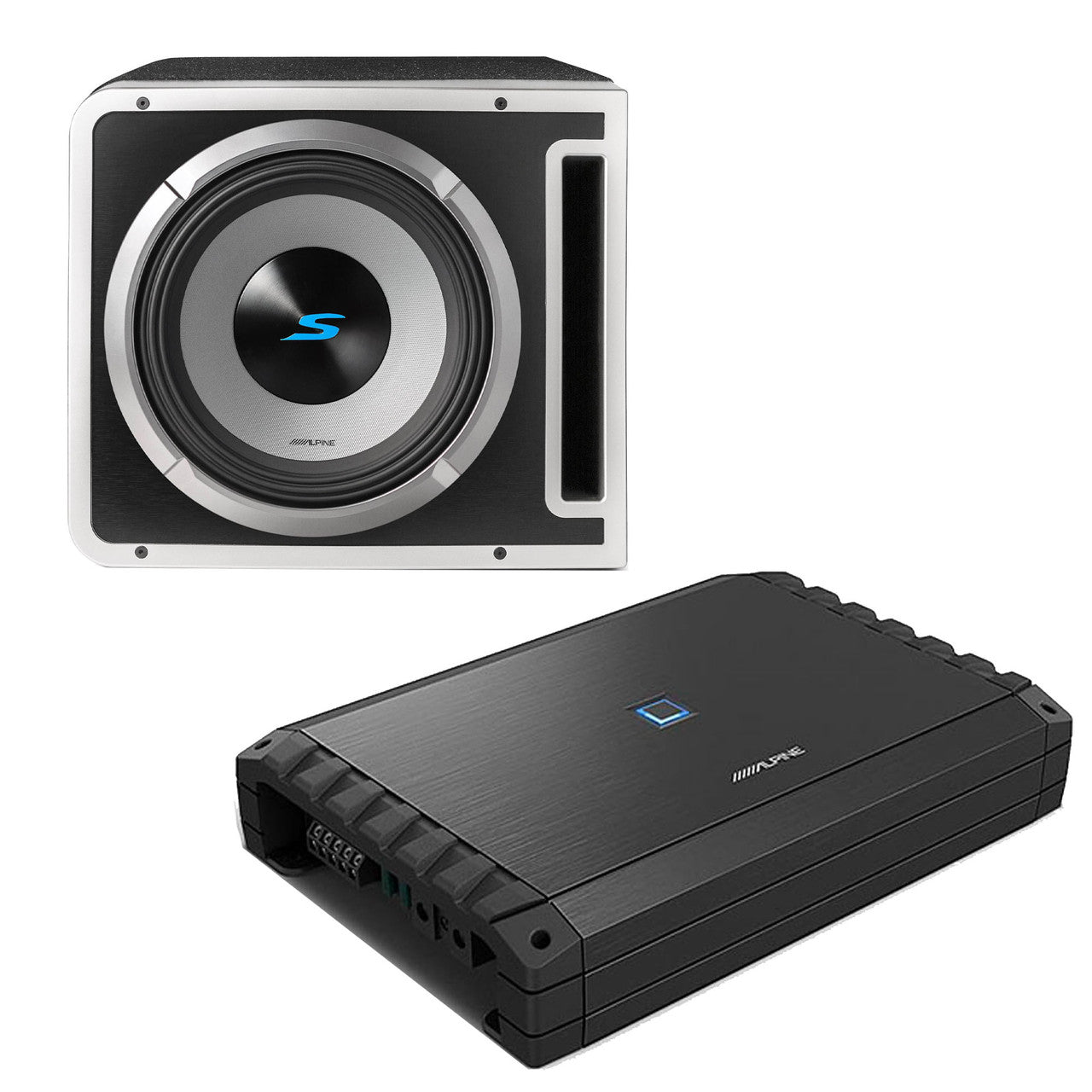 Alpine S2-A55V S-Series 5-Channel Amplifier & S2-SB12V 12