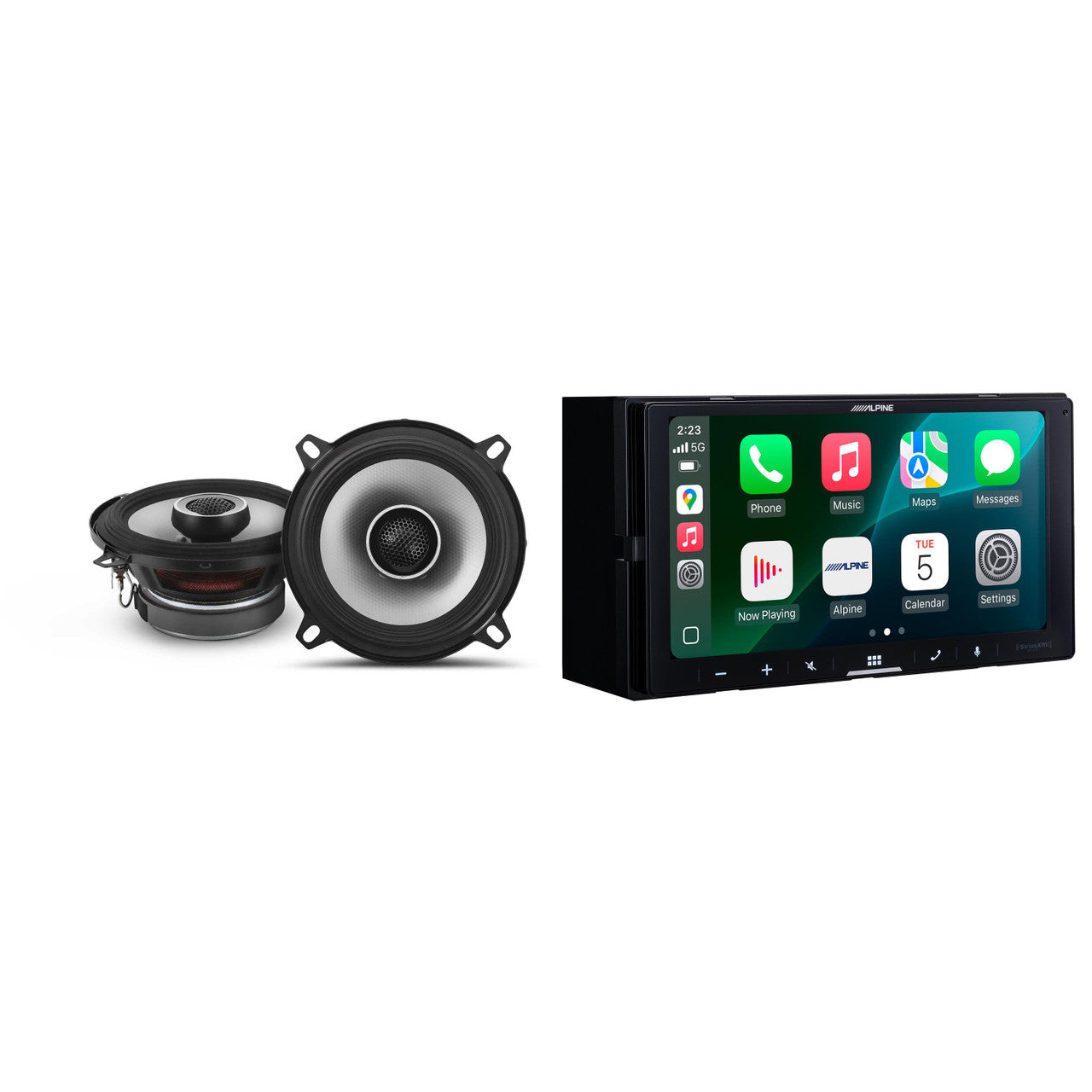 Alpine iLX-W770 Digital Multimedia Receiver & 1 Pair Alpine S2-S50 Type S 5.25