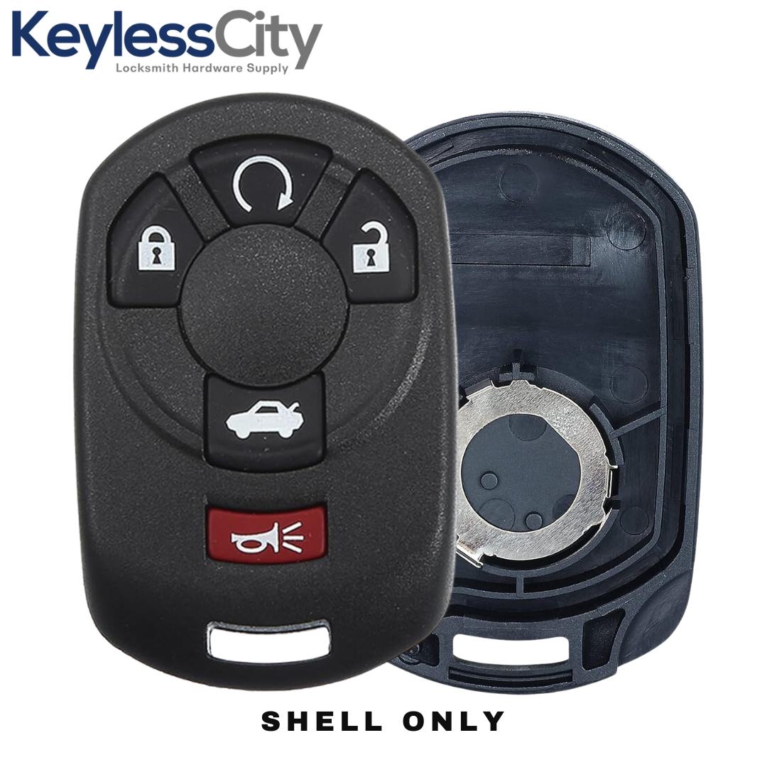 2005-2007 Cadillac STS / 5-Button Keyless Entry Remote SHELL / M3N65981403 (AFTERMARKET)