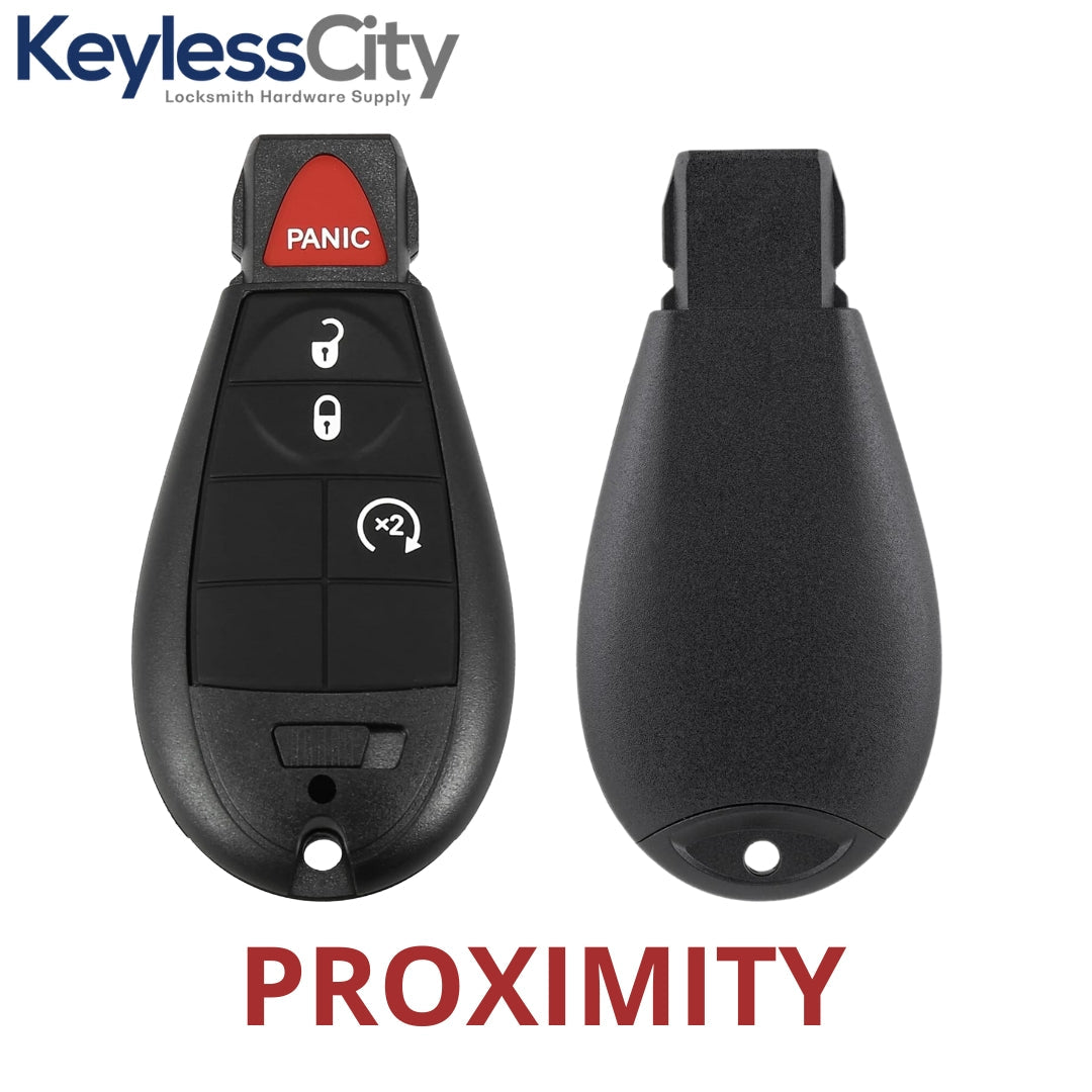 2009-2020 Jeep Chrysler Dodge / 4-Button Fobik Key / PN: 05026886AI / IYZ-C01C / Keyless Go Fobik (AFTERMARKET)