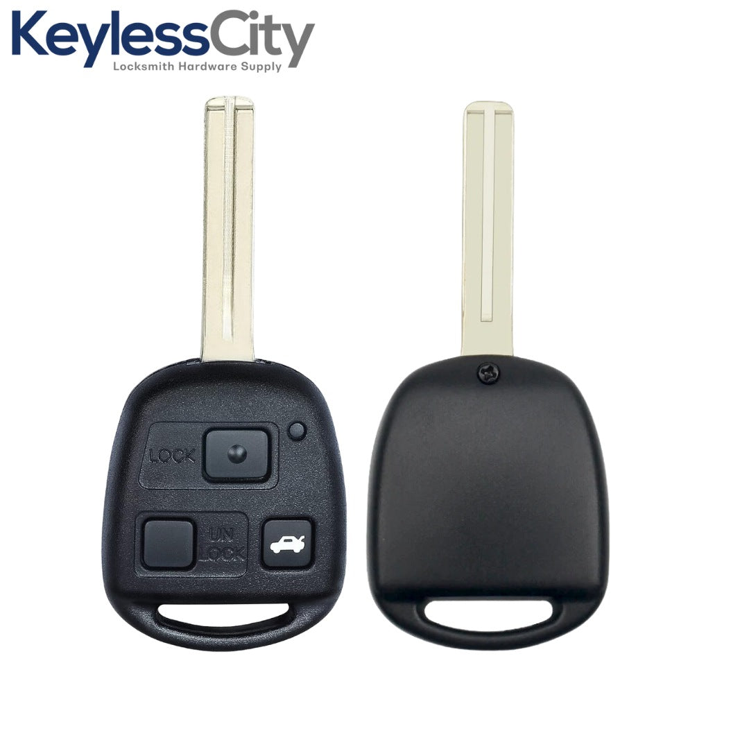 1998-2005 Lexus / 3-Button Remote Head Key / HYQ1512V / 4C Chip / Short Blade (AFTERMARKET)