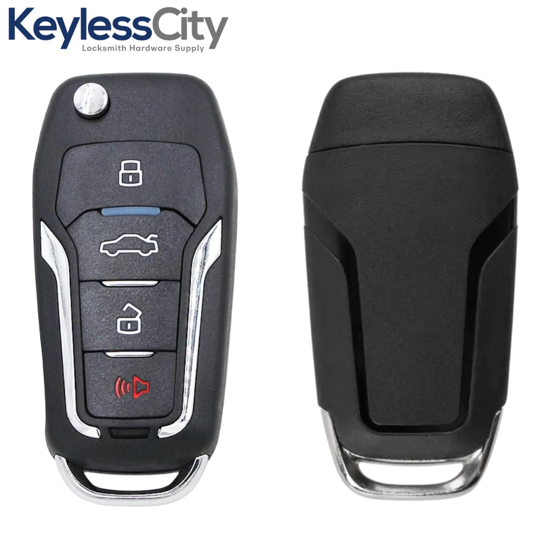 2000-2019 Mercury Lincoln Ford / 4-Button Flip Key / PN: 5912512 / CWTWB1U331 (AFTERMARKET)