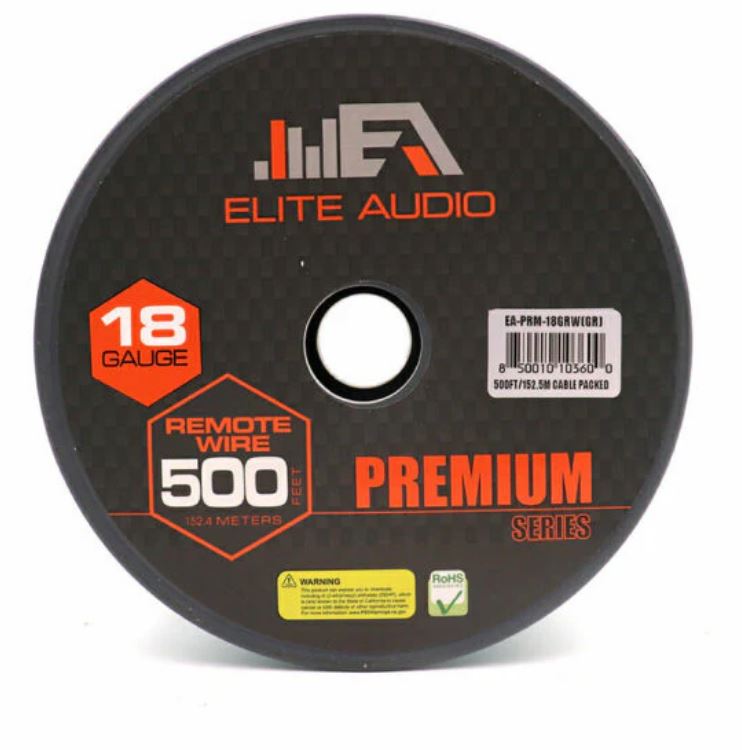 Elite Audio EA-PRM-18GRW(RD) CCA 18 Gauge Remote Wire 500ft | Elite Audio
