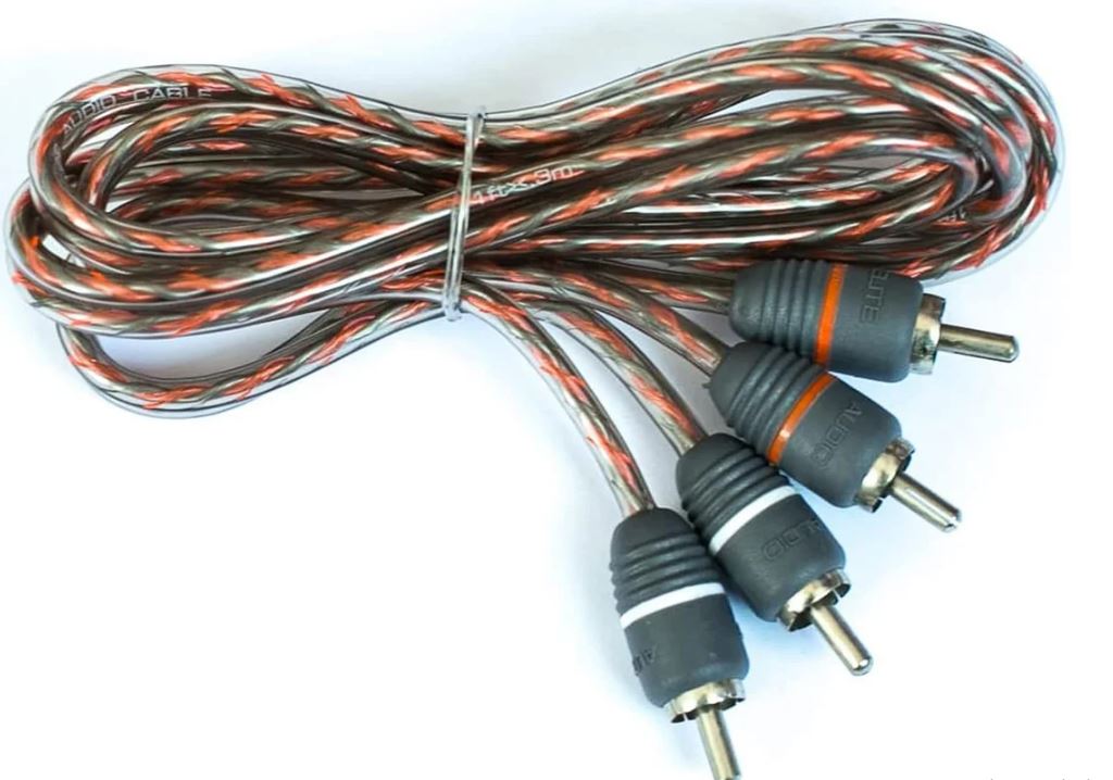 Elite Audio EA-RCA6 Standard 2-Ch RCA Cable - 6ft. Male to Male Twisted Wire Pair with Noise Reduction