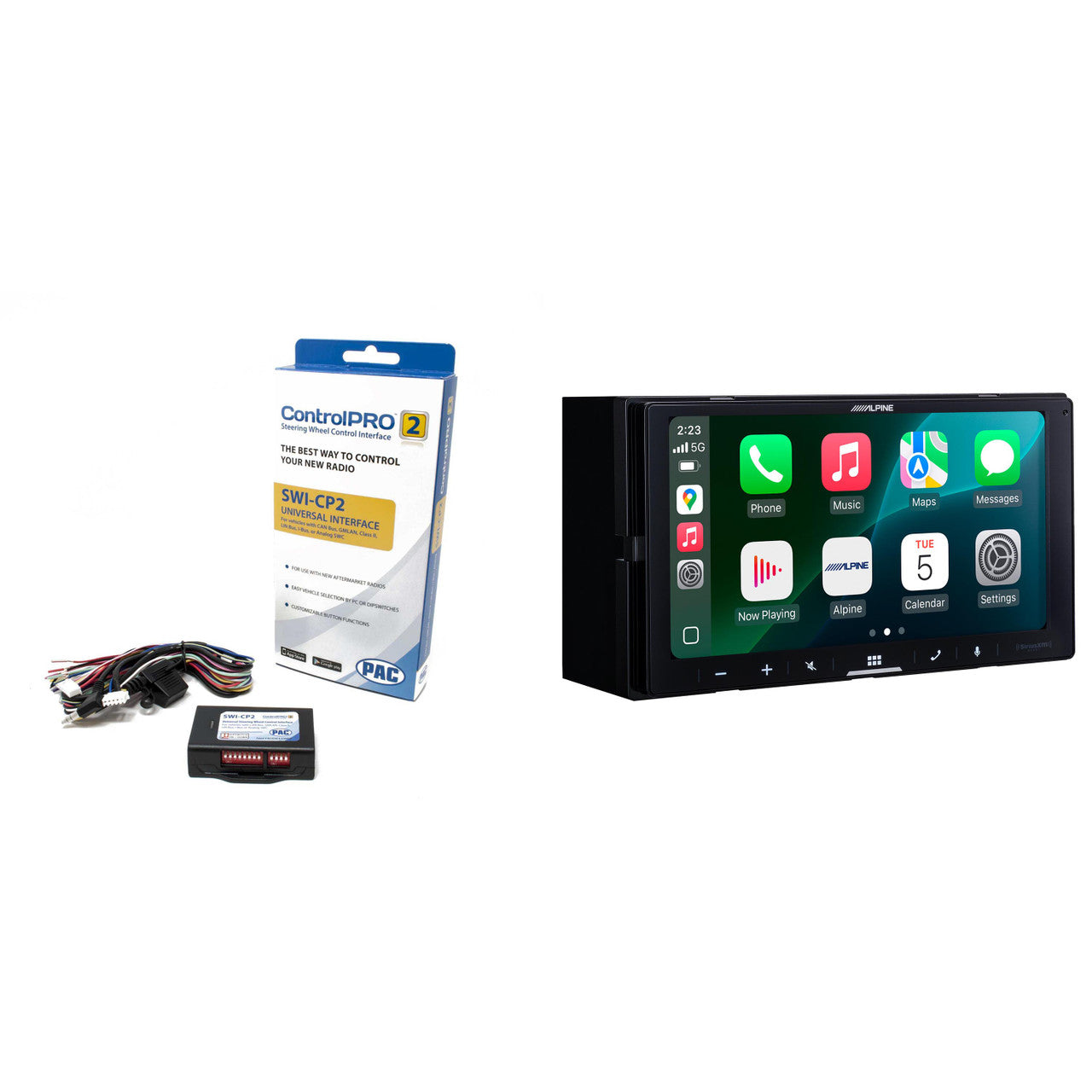 Alpine iLX-W770 7-Inch Receiver + SWI-CP2 Steering Wheel Interface