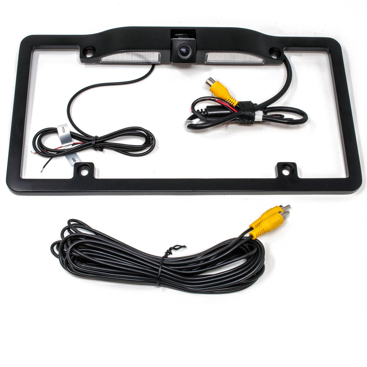 Alpine KTX-C10LP License Plate Camera Mount + Alpine PCAM Rear View Camera Bundle