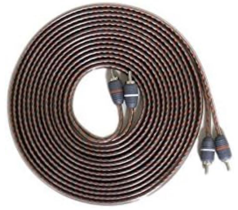 Elite Audio EA-RCA25 Standard 2-Ch RCA Cable - 25ft. Male to Male Twisted Wire Pair with Noise Reduction