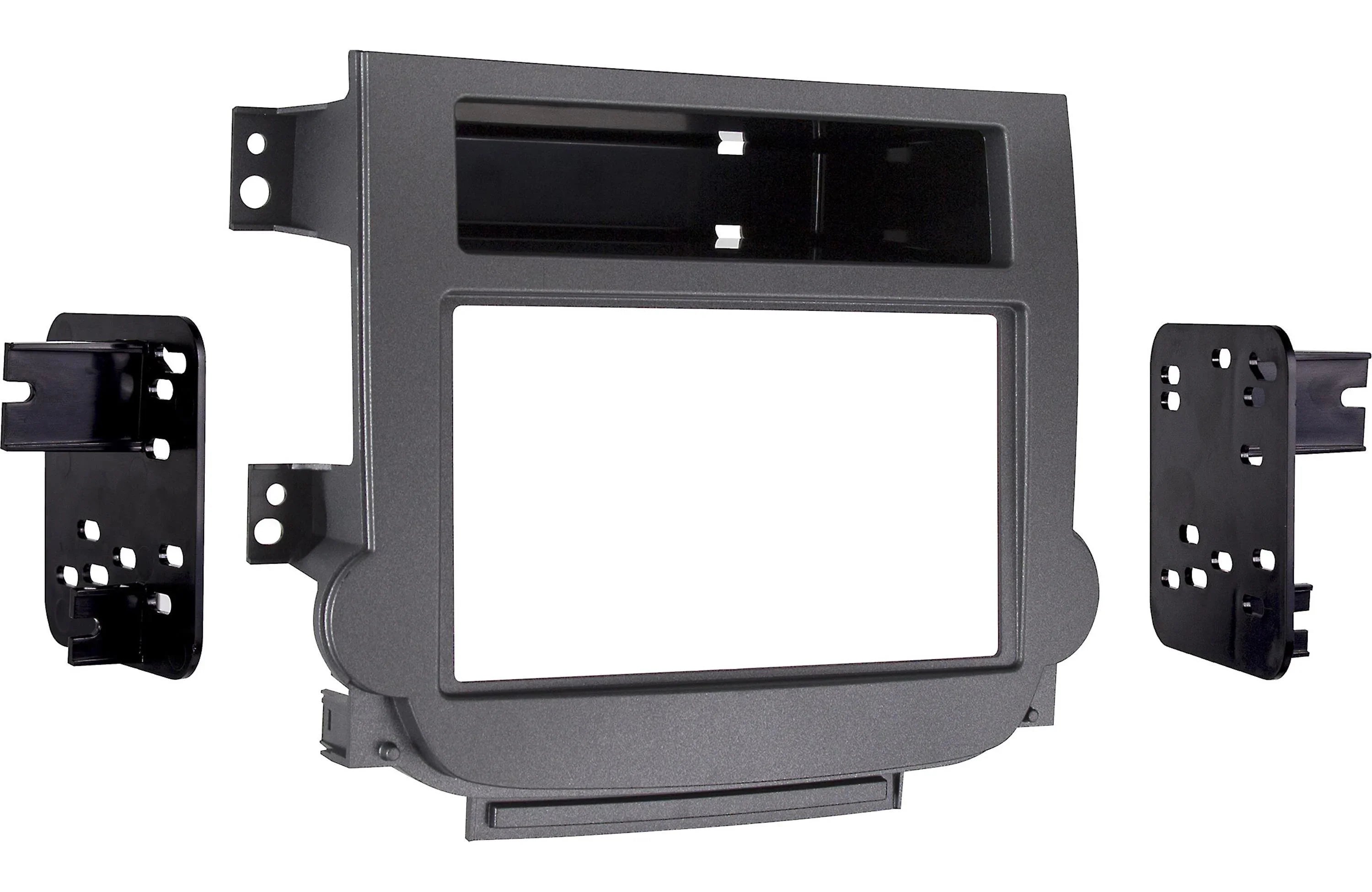 Metra 95-3314G Dash Kit Fits select 2013-16 Chevy Malibu models with manual HVAC — double-DIN radios (Gray)