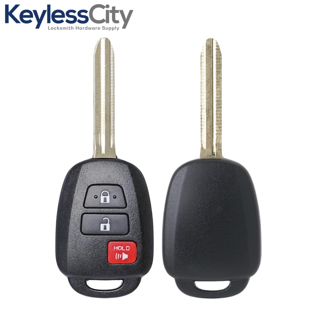 2013-2019 Toyota RAV4 Prius C / 3-Button Remote Head Key / PN: 89070-42D30 / HYQ12BDM (H Chip)