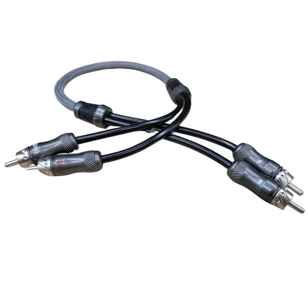 DOWN4SOUND 1.5 FT 2-CHANNEL TWISTED PAIR RCA INTERCONNECT CABLE
