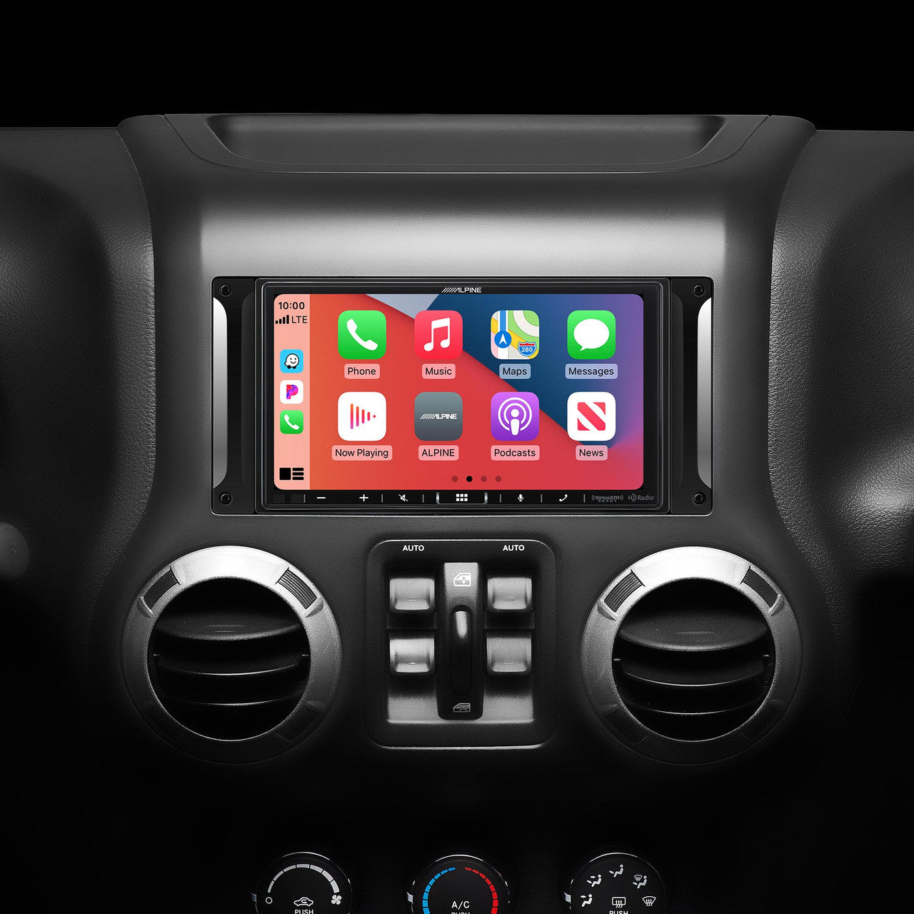 Alpine i407-WRA-JK 7-Inch Restyle Dash System Compatible with Apple CarPlay and Android Auto for Jeep Wrangler 2007-2017