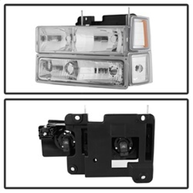 xTune Chevy Suburban 94-98 Headlights w/ Corner & Parking Lights 8pcs Chrome HD-JH-CCK88-AM-C-SET (Copy)