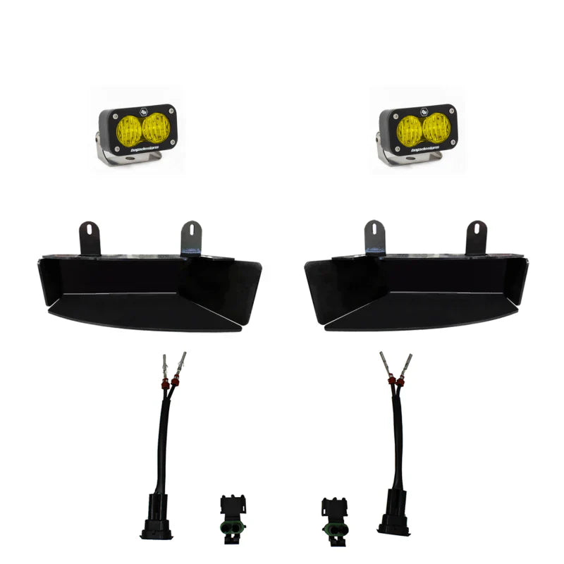 RAM 2500/3500 (2019-2022) S2 Sport Pocket Fog Lights Kit (Amber)