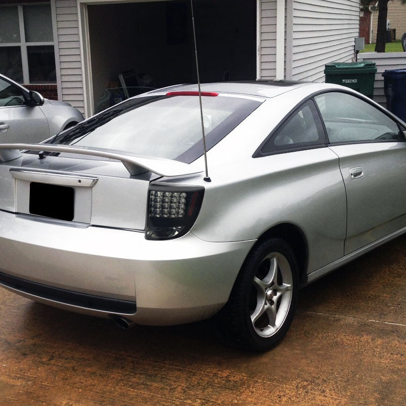 Spec-D 00-05 Toyota Celica Black Tail Lights Smoked Lens