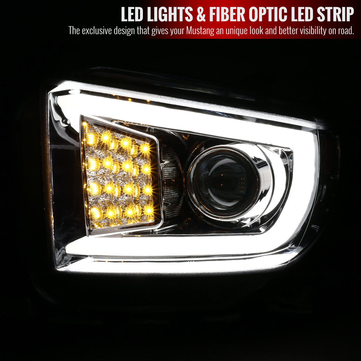 Spec-D 14-21 Tundra LED Signals Headlights Chrome