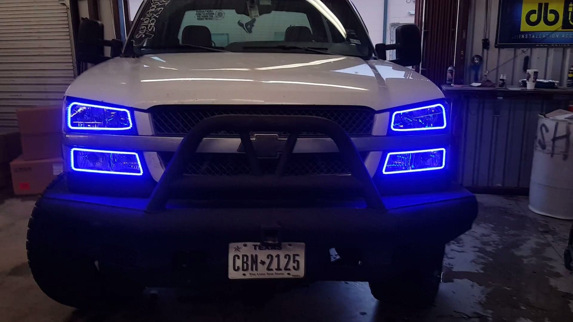 2003 - 2006 Chevy Silverado Headlights with RGB Color Changing Halos Pre-Built Headlights Assemby