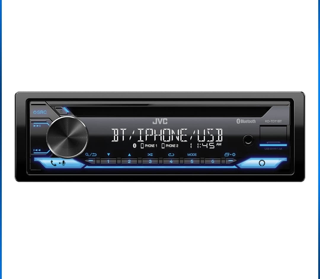 JVC KD-TD71BT CD STEREO WITH Alexa and Bluetooth hands-free calling