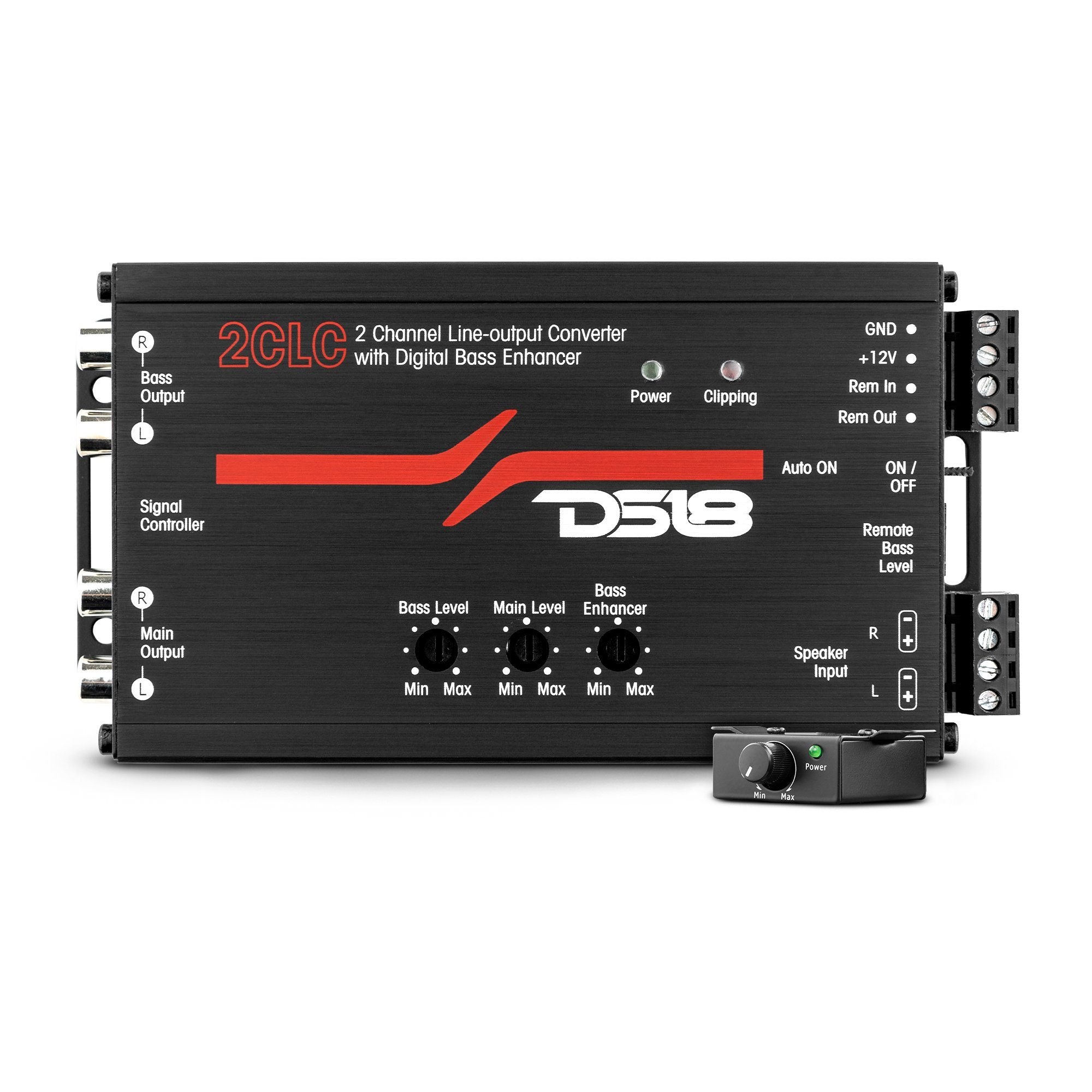 DS18 2-Channel Line Output Converter with Digital Bass Enhancer