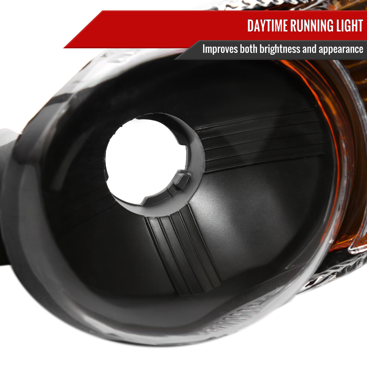Spec-D 99-06 GMC Sierra/00-06 Yukon XL Denali OEM Bumper Lights Black