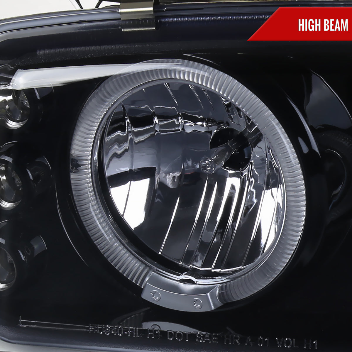 Spec-D 01-06 GMC Yukon Denali 02-06 Sierra Halo Bumper Lights Black