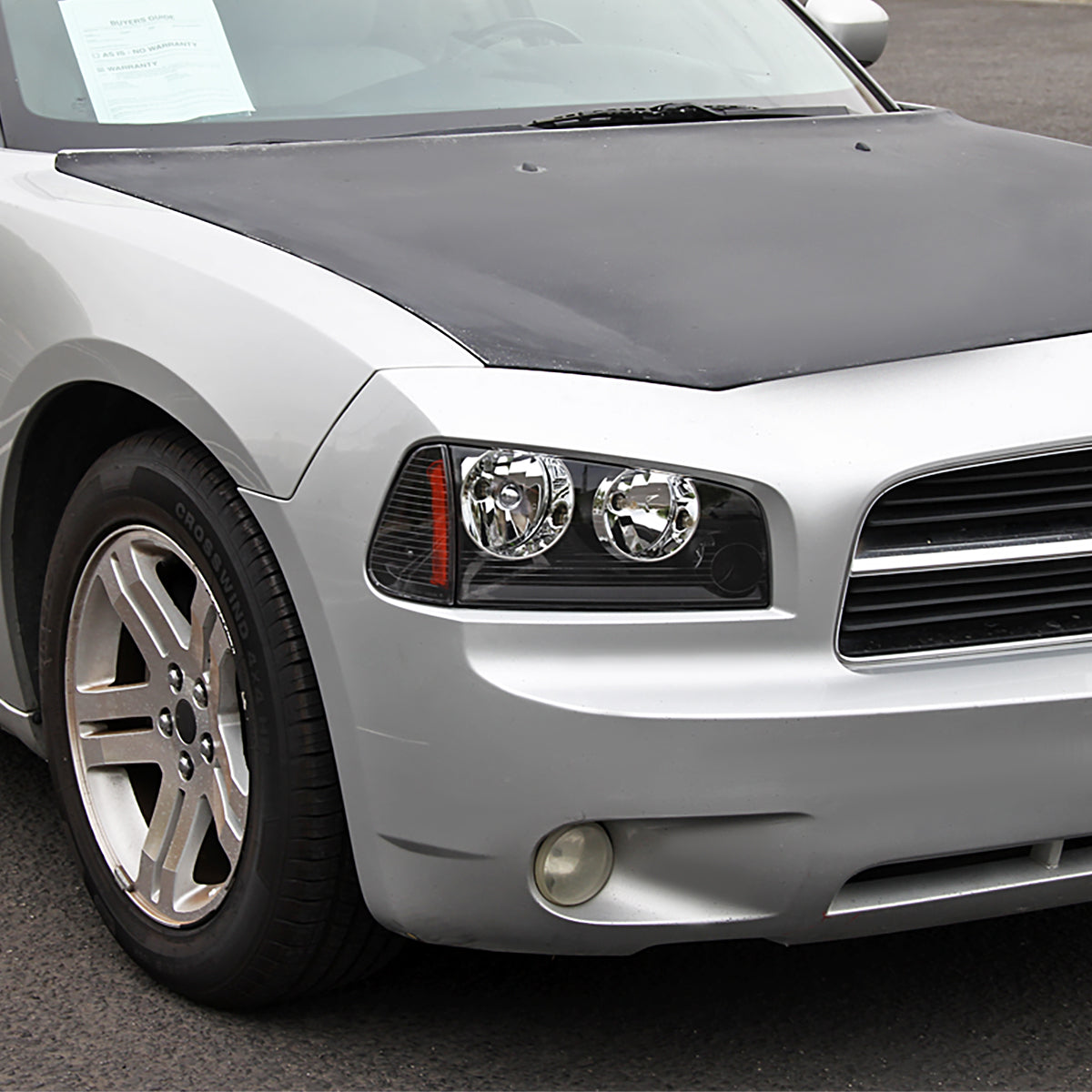 Spec-D 06-10 Dodge Charger Headlights OEM Style w/ Corner Lights Black