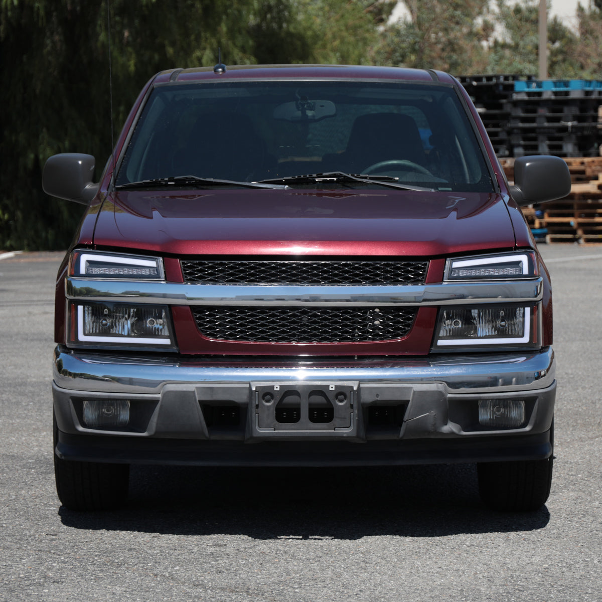 Spec-D 04-12 Colorado GMC Canyon Sequential Headlights OEM Style Black