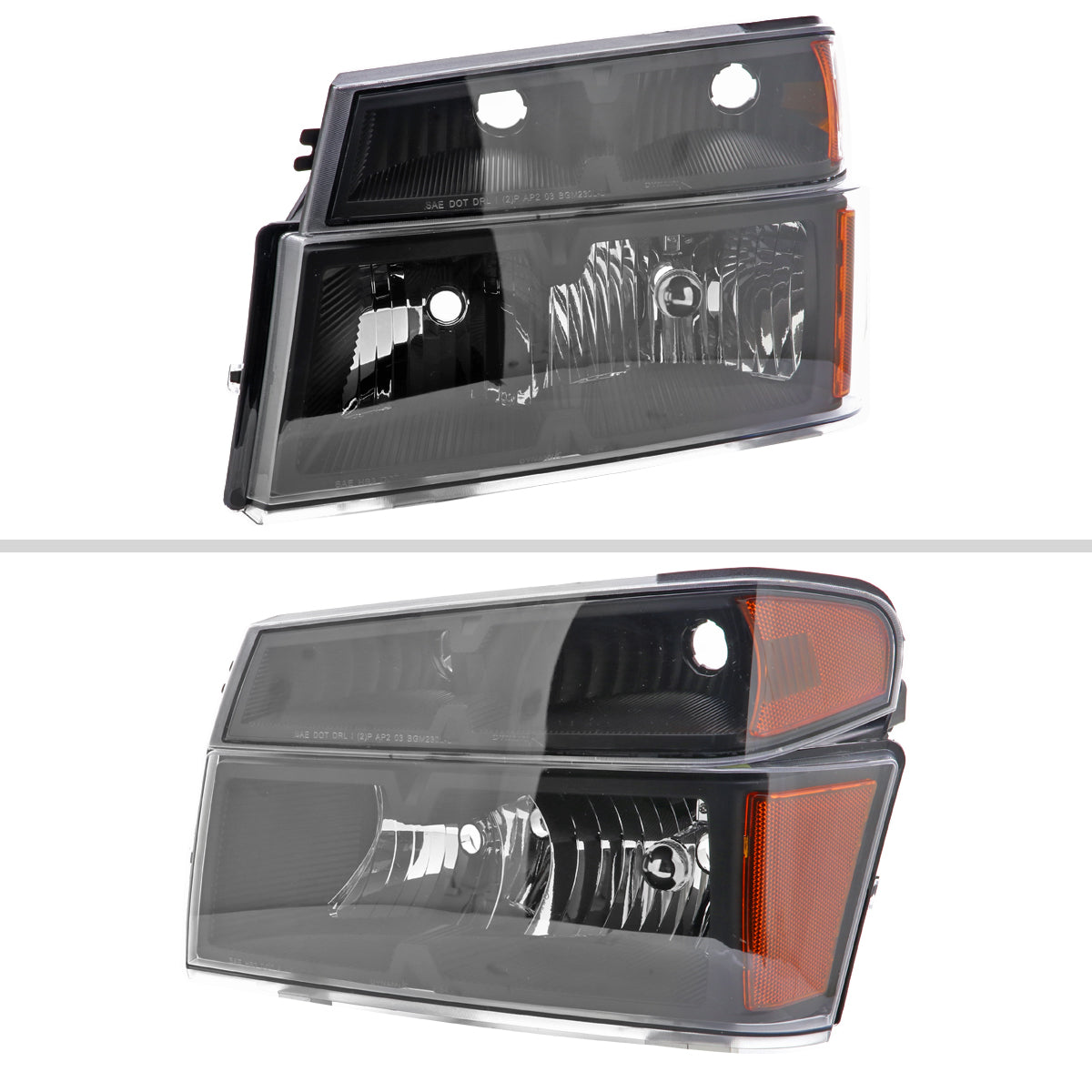 Spec-D 04-12 Colorado/GMC Canyon Headlights OEM Style Black