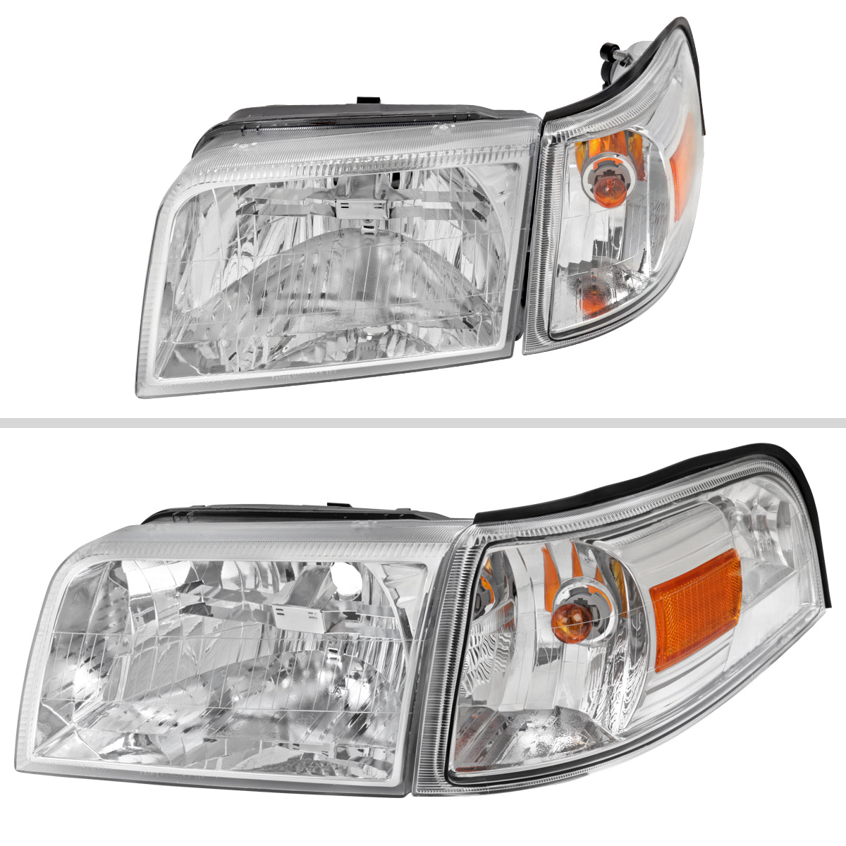Spec-D 06-11 Mercury Grand Marquis Corner Lamps Headlights Chrome