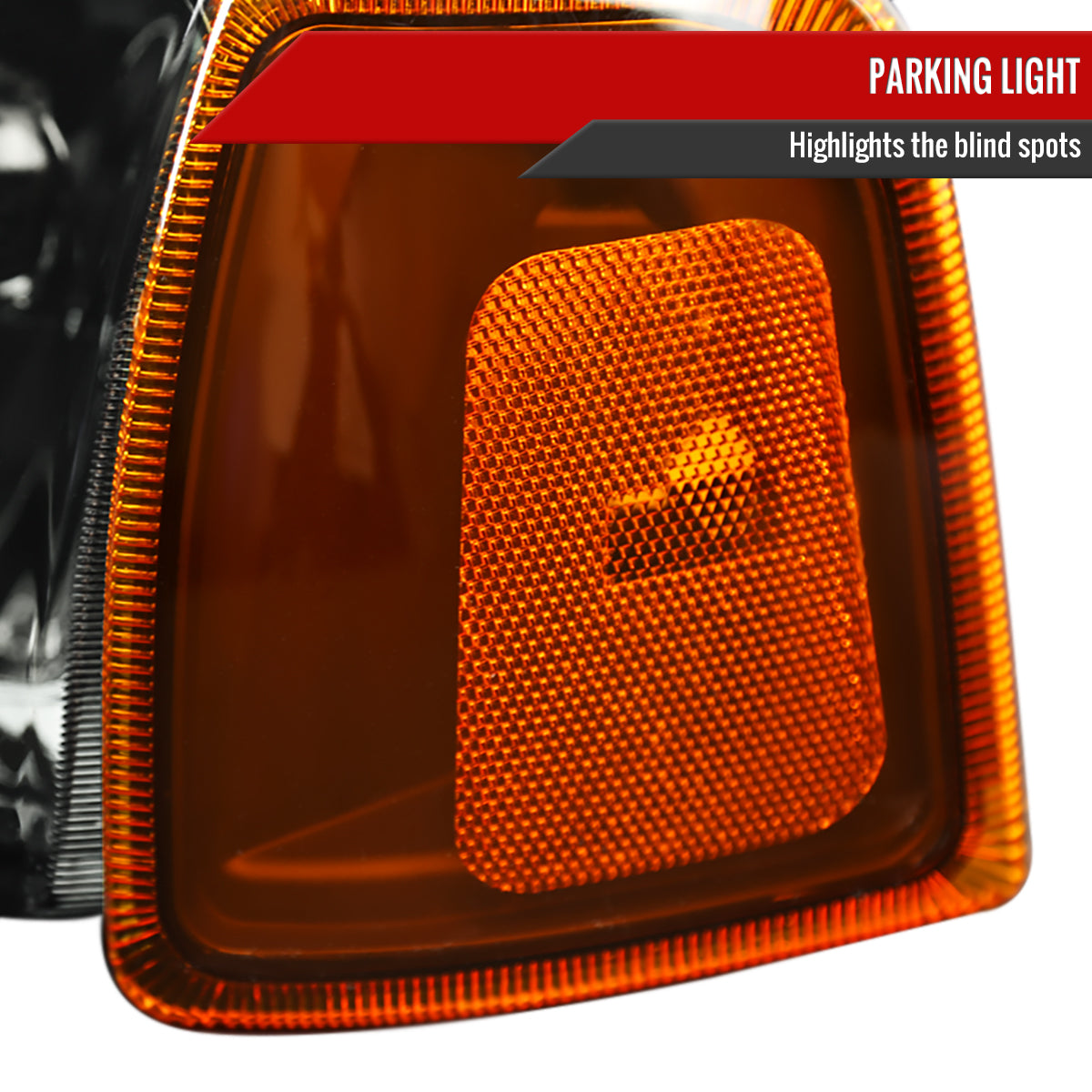 Spec-D 01-11 Ranger Headlights OEM Style Amber Corner Lights /Smoked