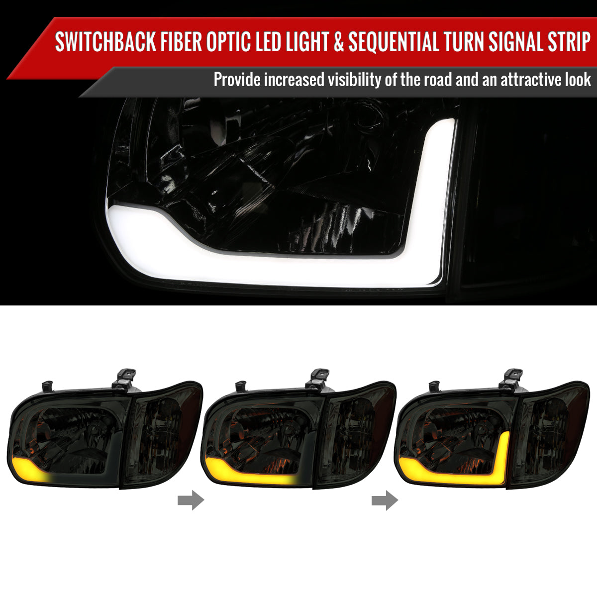 Spec-D 05-06 Toyota Tundra Tail Lights Sequential Smoked