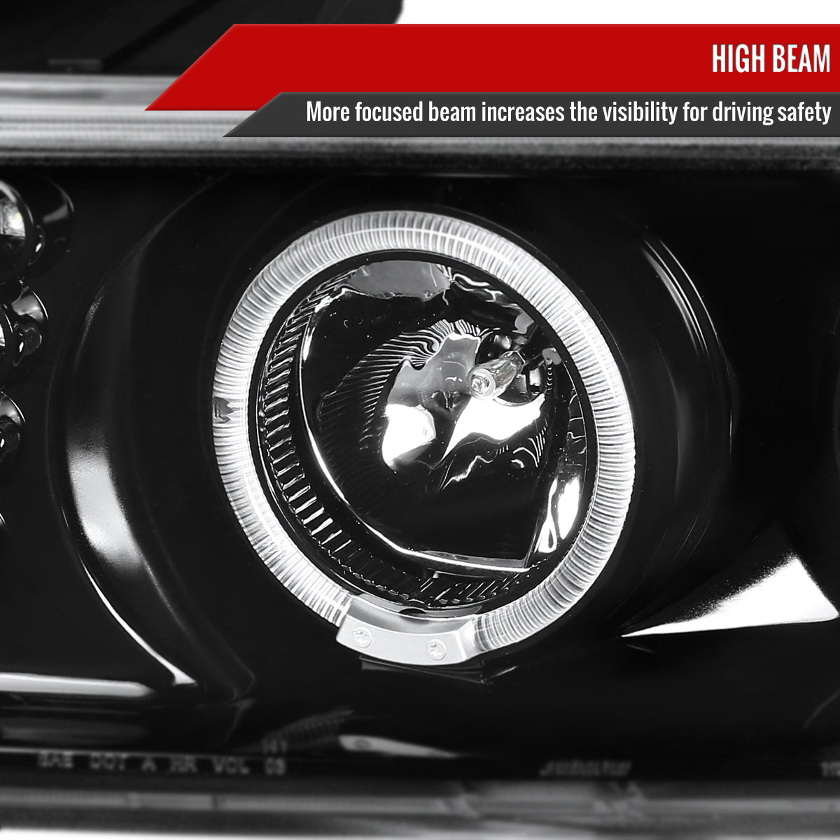 Spec-D 04-12 Colorado GMC Canyon Halo Headlights/Corner Lights Black
