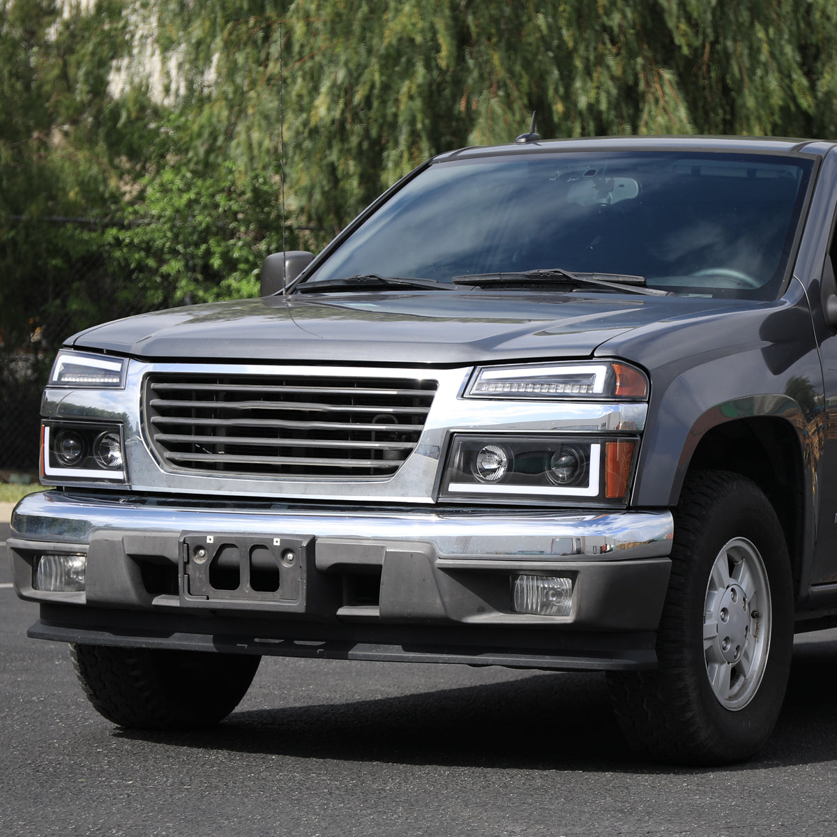 Spec-D 04-12 Colorado/GMC Canyon Sequential Headlights Black