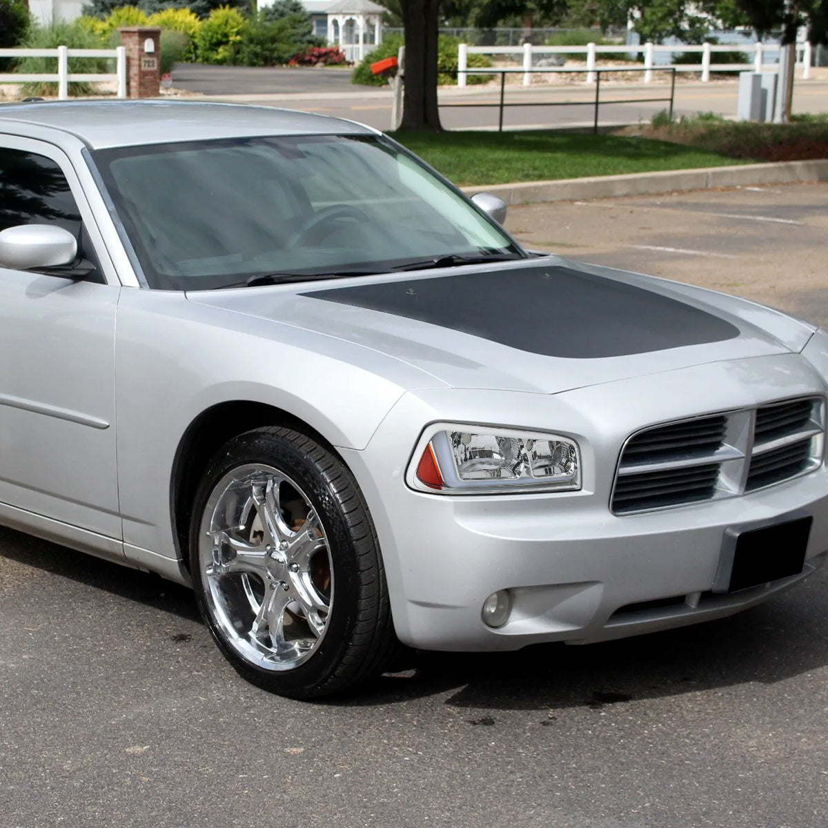 Spec-D 06-10 Dodge Charger SEQ LED Bar Headlights OEM Style Chrome