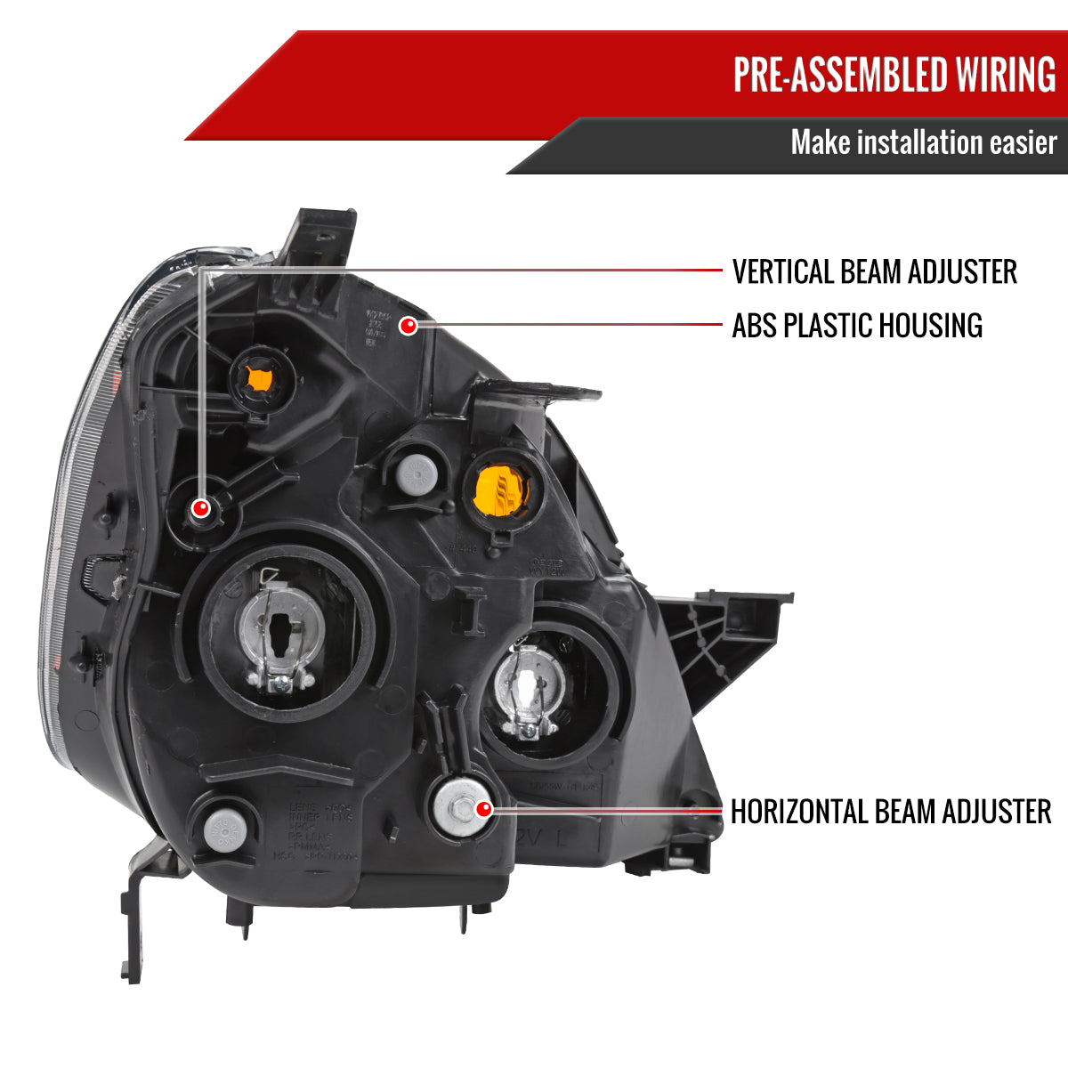 Spec-D 05-06 Honda CR-V Headlights JDM Projector Smoked