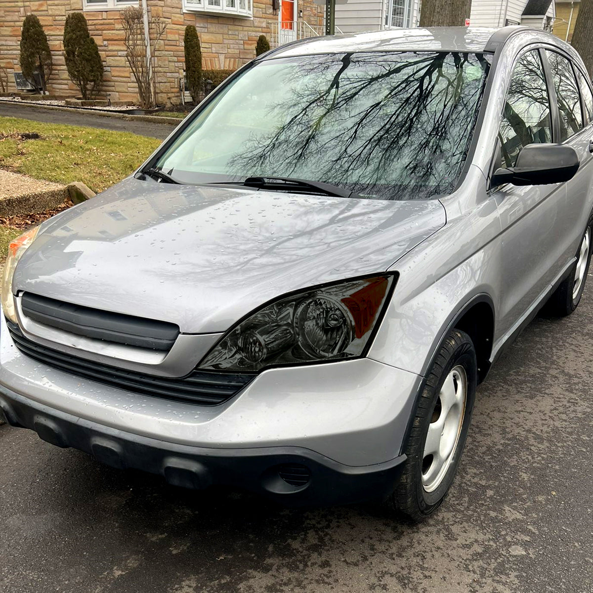 Spec-D 07-11 Honda CR-V OE Style Chrome w/ Smoked Lens Headlights