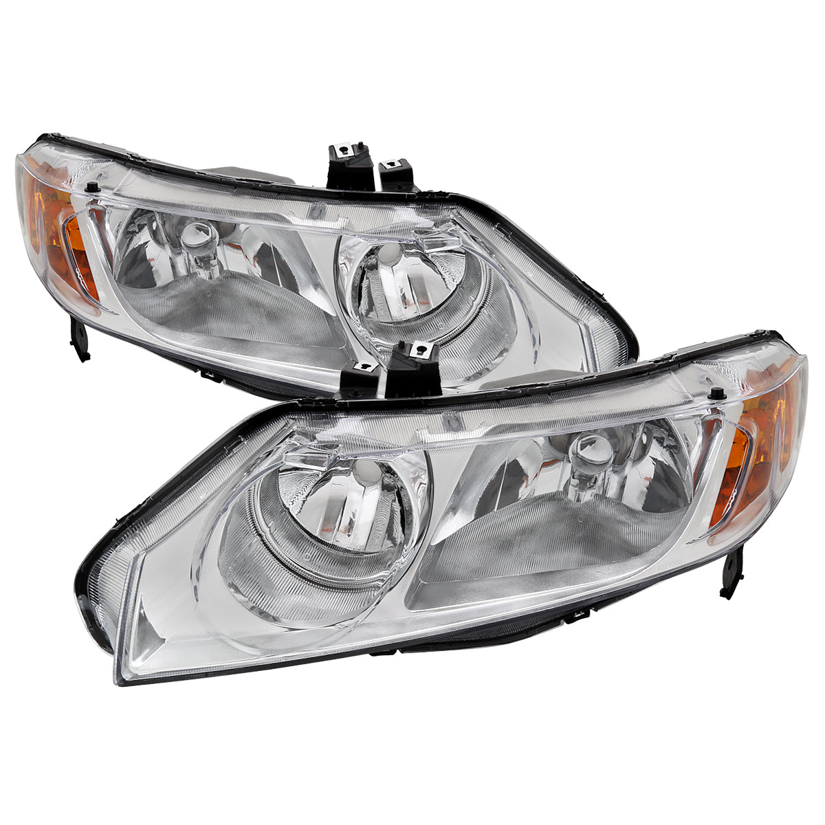 Spec-D 06-11 Honda Civic 4DR Headlights OEM Style Chrome