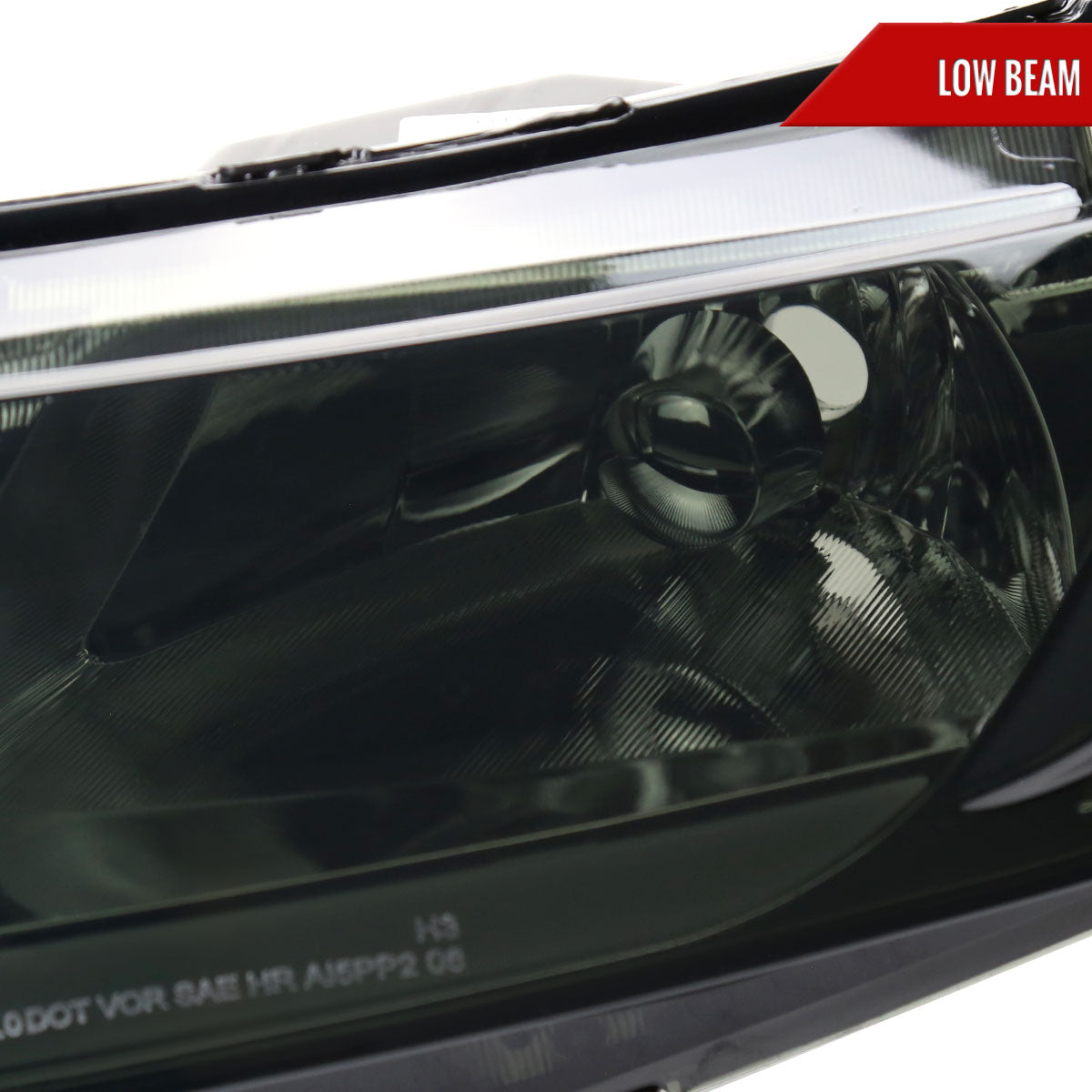 Spec-D 06-11 Honda Civic 4DR Headlights OEM Style Strip Smoked