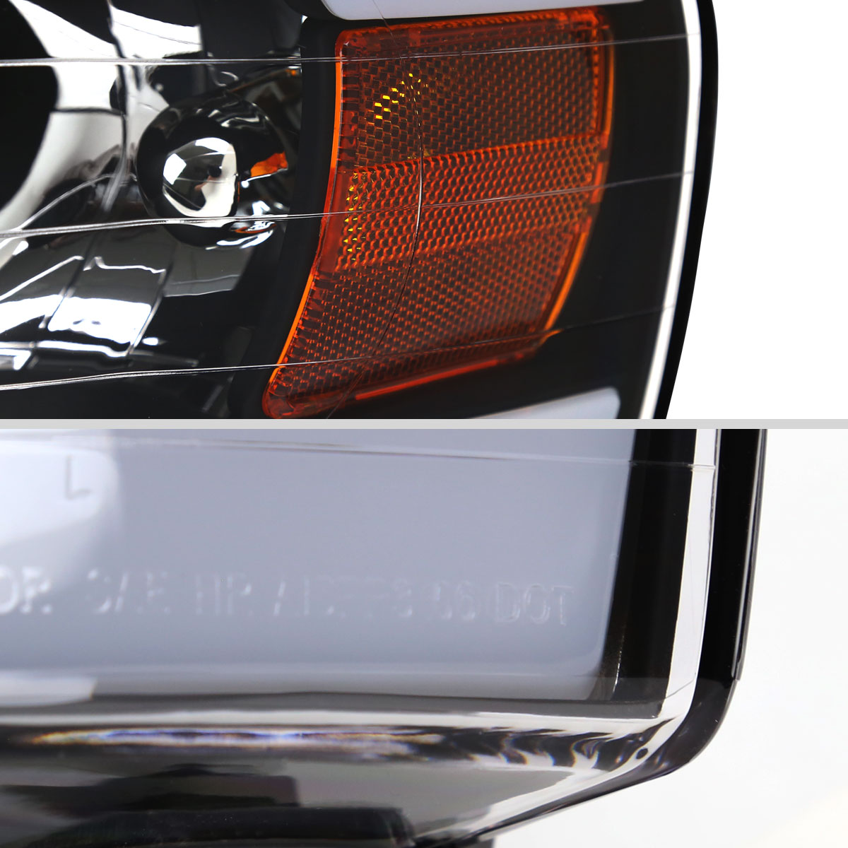 Spec-D 03-05 Ram 1500 2500 3500 Headlights OEM Style Tube Matte