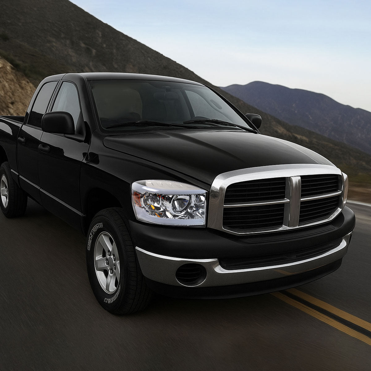 Spec-D 06-08 Ram 1500/06-09 Ram 2500 3500 Tube with Headlights