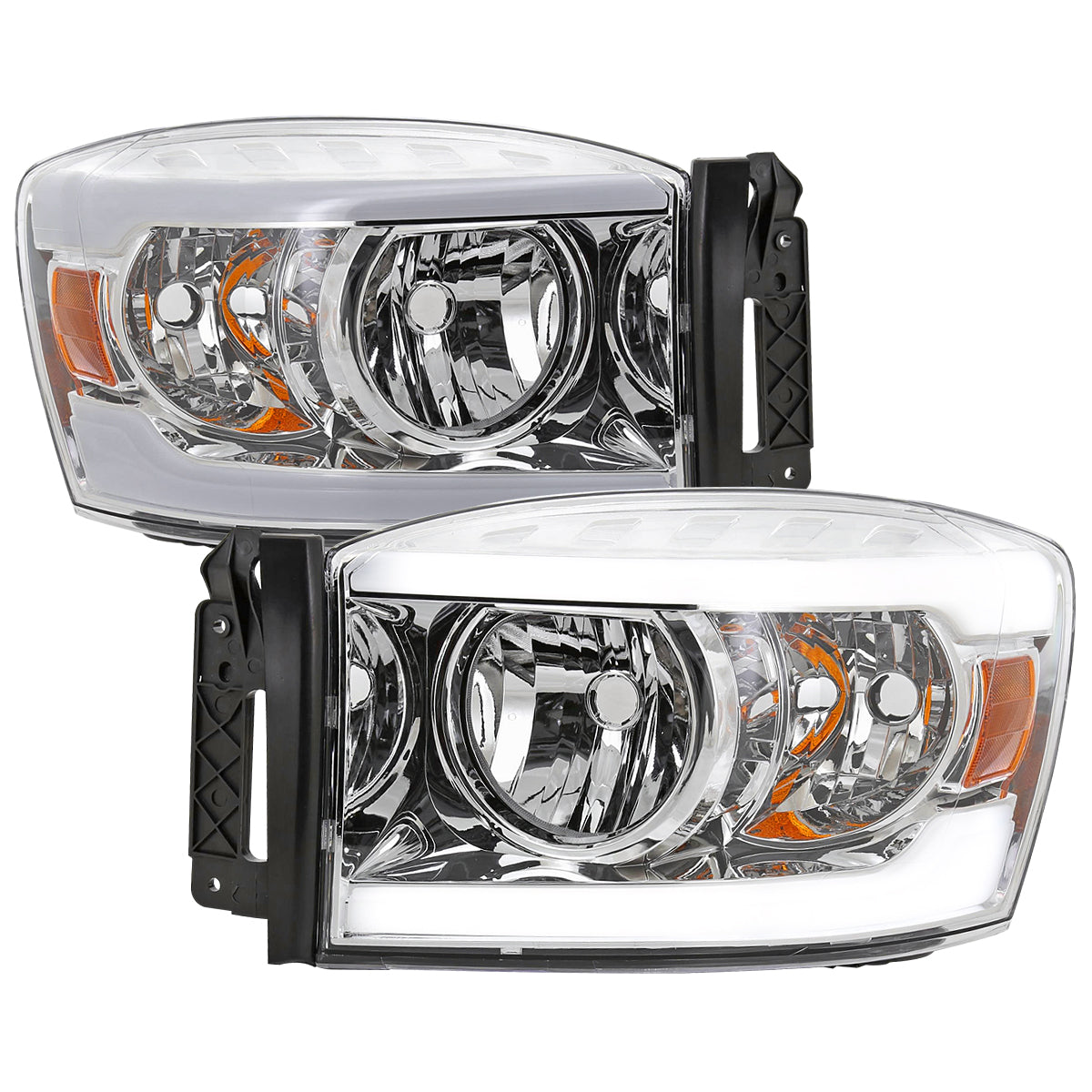 Spec-D 06-08 Ram 1500/06-09 Ram 2500 3500 Tube with Headlights