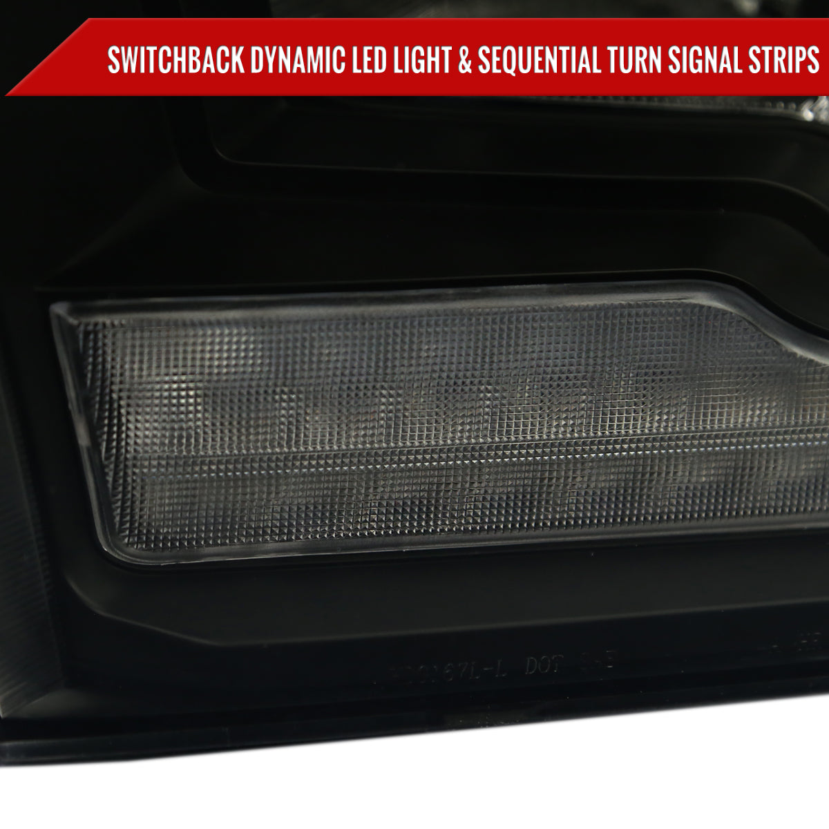 Spec-D 10-18 Dodge Ram/ 19-21 Ram Classic SEQ Bar Headlights Black