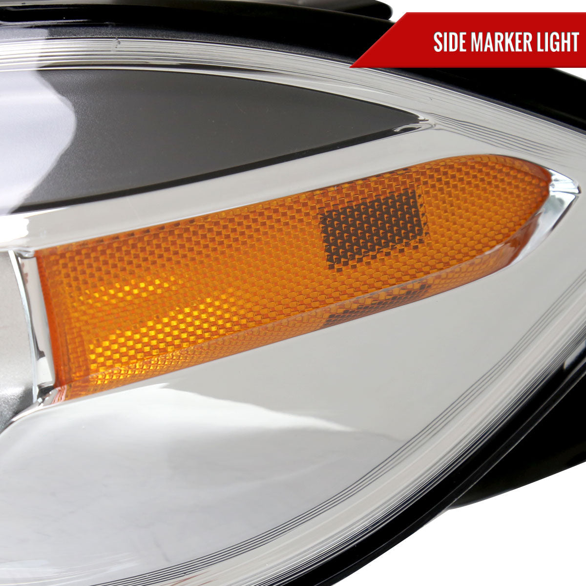 Spec-D 13-16 Dodge Dart Headlights OEM Style High/Low Beam Chrome